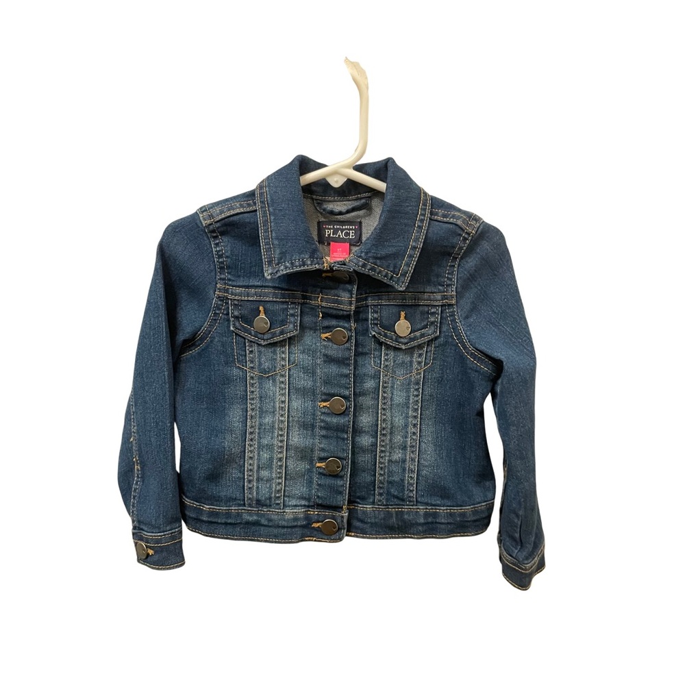 The Children’s Place Toddler Girls Blue Denim Jean Jacket – Size 2T
